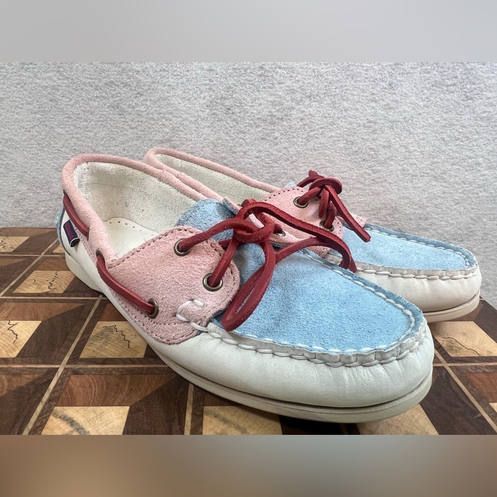 Sebago‎ Docksides Portland Multicolored Pastels Womens Size 8R